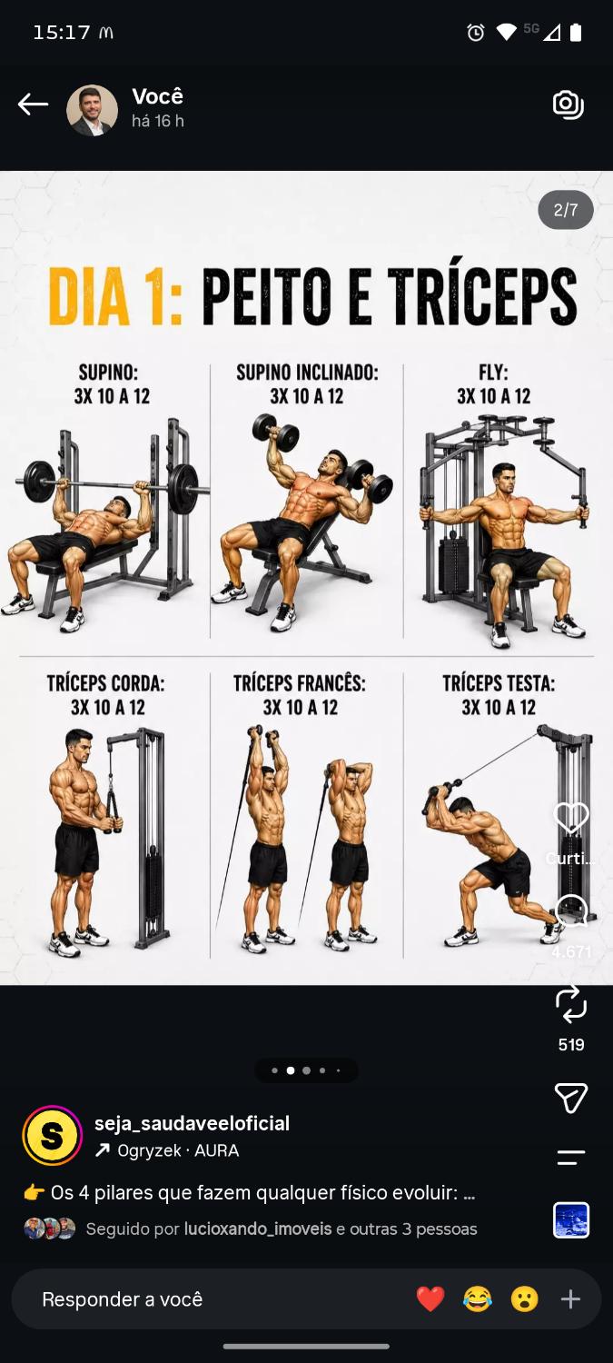 Exercícios do dia